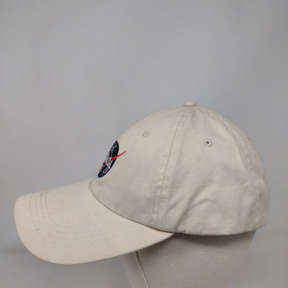 NASA Slideback Hat Tan One Size Adjustable Embroidered Prairie Mountain Cotton