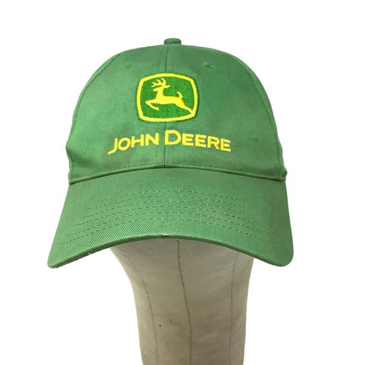 John Deere Green Snapback Hat #125349 Embroidered Logo Yellow OSFM