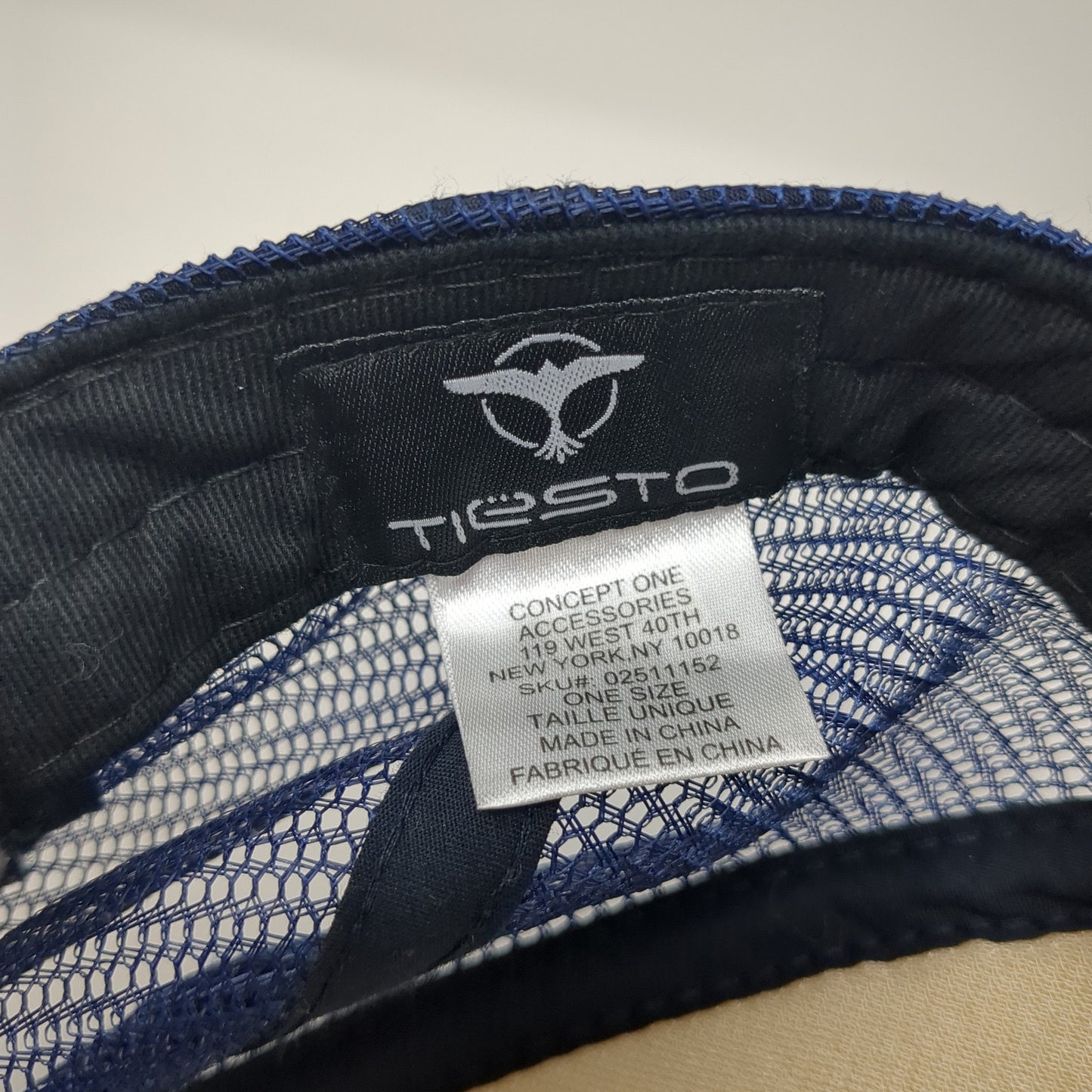 Make Some Noise Tiesto Snapback Trucker Hat Blue One Size Mesh Back