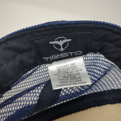 Make Some Noise Tiesto Snapback Trucker Hat Blue One Size Mesh Back