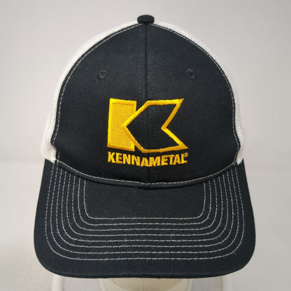Port Authority Trucker Hat Black One Size Kennametal Logo Mesh Snapback Stitch