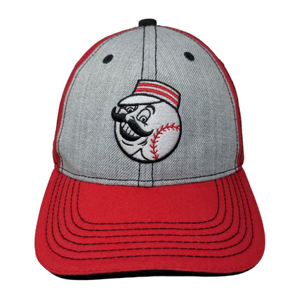 Cincinnati Reds Strapback Hat Red Gray Embroidered Mr. Redd Fox Sports Ohio MLB
