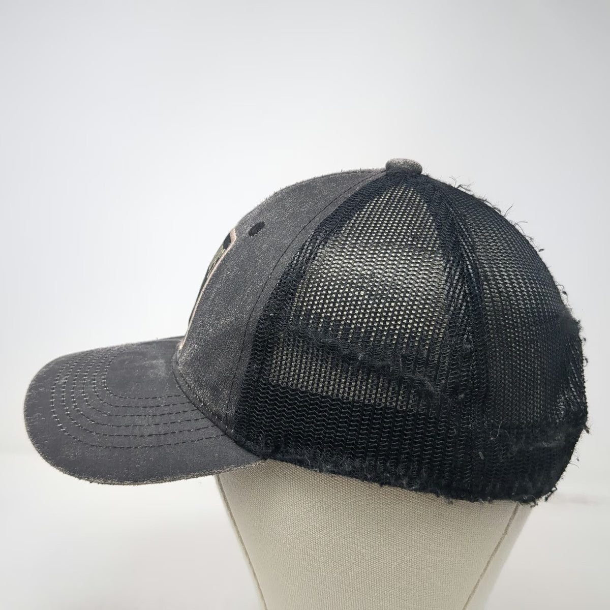 Bass Pro Shops Trucker Hat Gray One Size Mesh Back Patch Graphic Fishing Goods