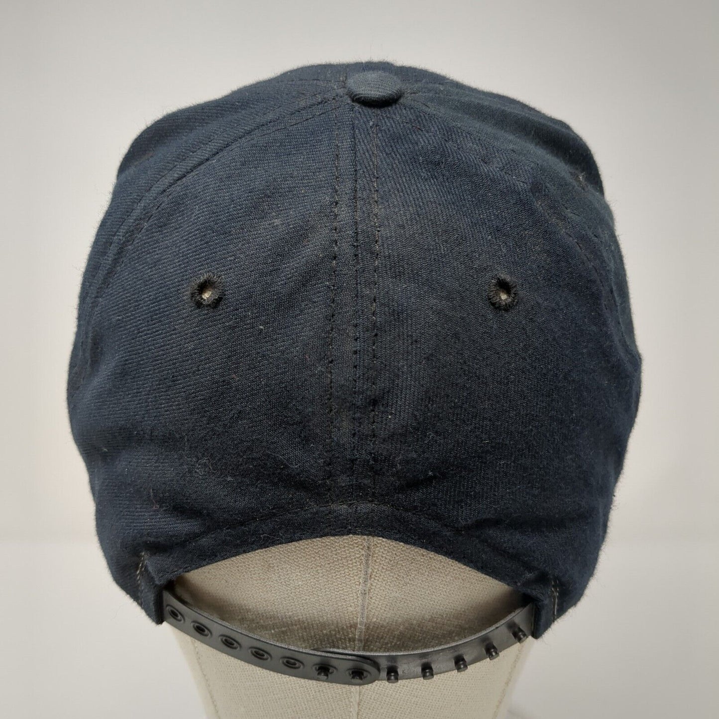 New Era Dupont Visor Pro Model Snapback Hat Blue S/M Vented Holes 6 Panel Blank