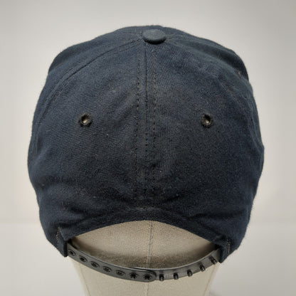 New Era Dupont Visor Pro Model Snapback Hat Blue S/M Vented Holes 6 Panel Blank