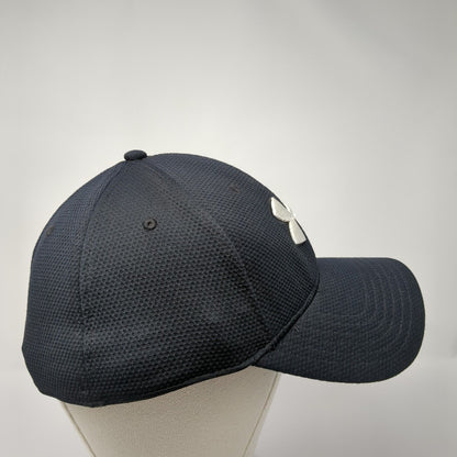 Under Armour Fitted Hat Black Size L/XL Embroidered Vented Holes 6 Panel