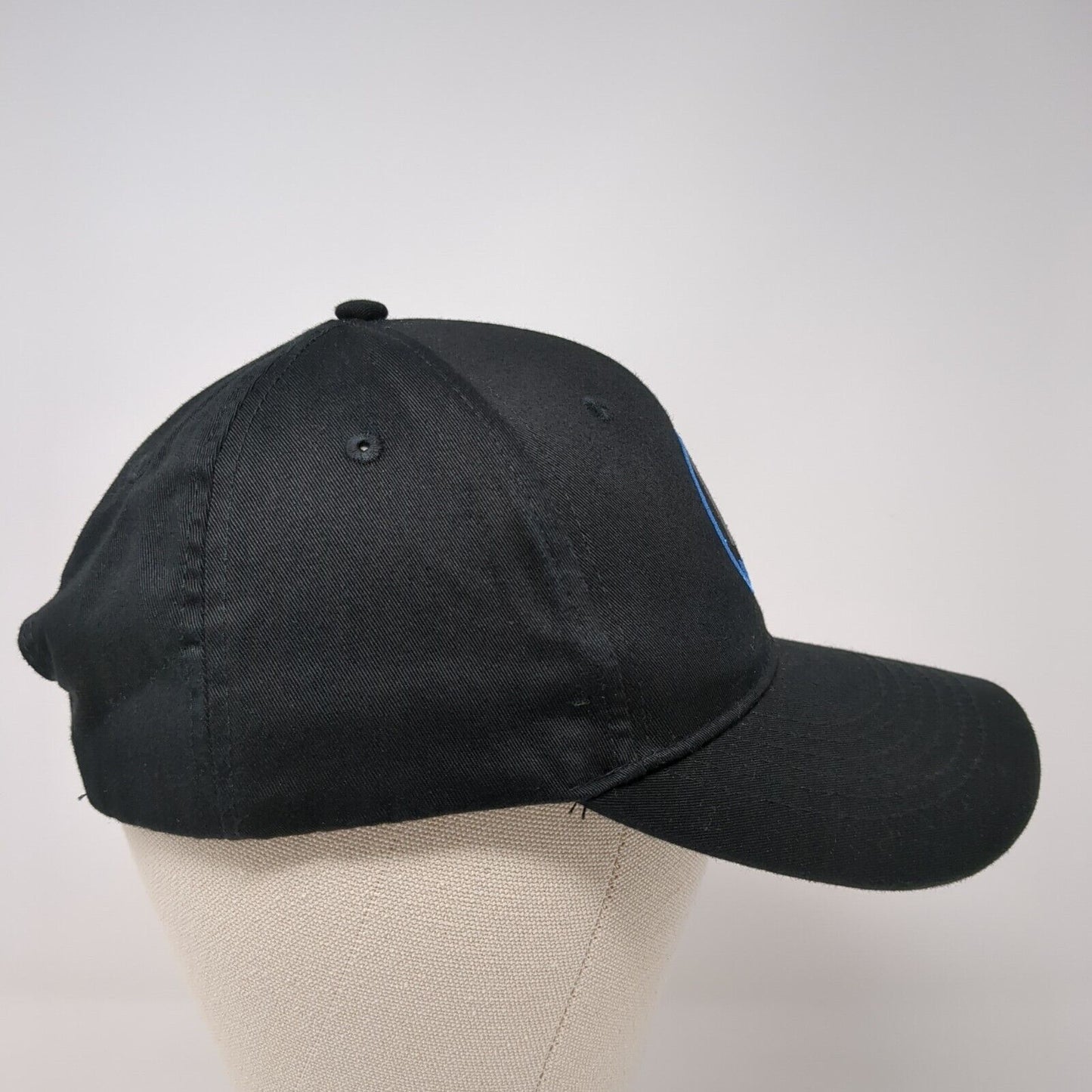 Life Surge Snapback Hat Black One Size Embroidered 6 Panel Adjustable