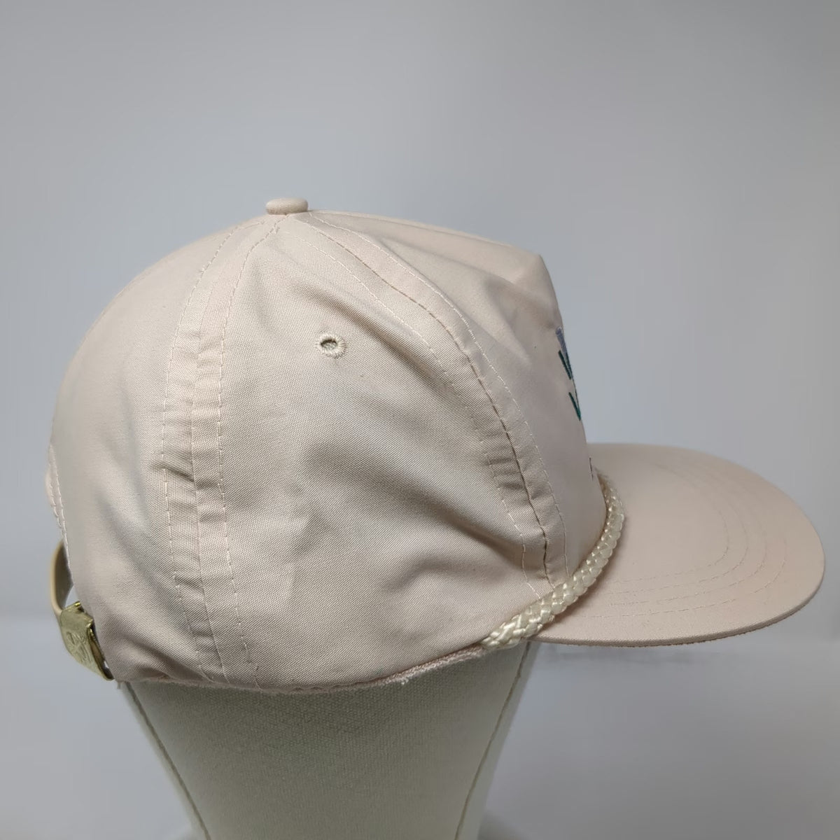 5 Panel Beige One Size Slideback Rope Idaho Lumber Hardware Embroidered Hat