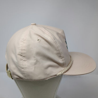 5 Panel Beige One Size Slideback Rope Idaho Lumber Hardware Embroidered Hat