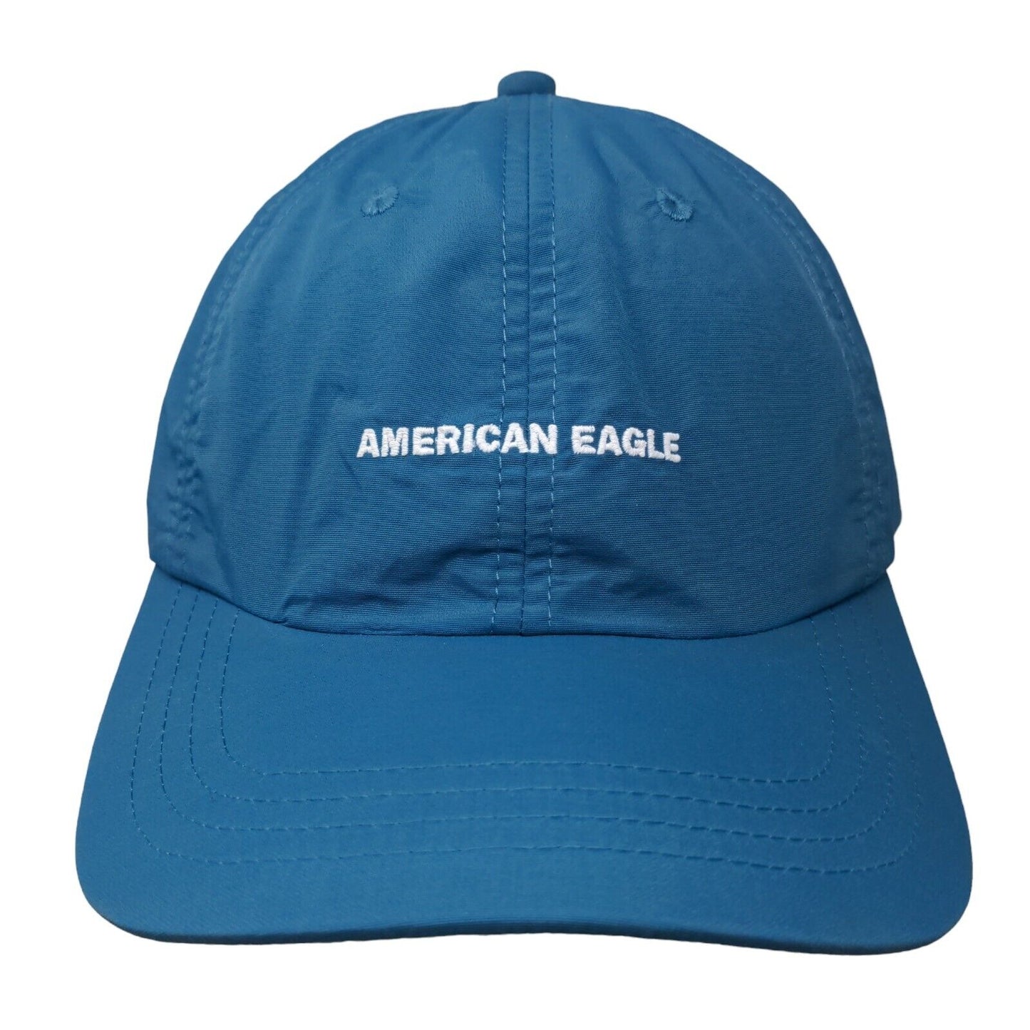 American Eagle Slideback Hat Blue One Size Embroidered Adjustable