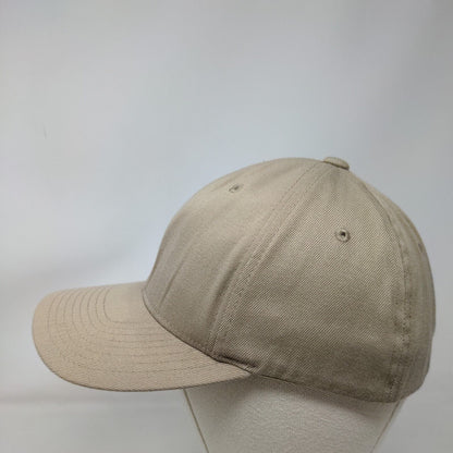 Lids Fitted Hat Tan Small-Medium Solid 6 Panel Vent Holes Blank Flexfit