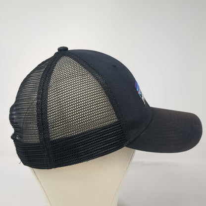 Patagonia Trucker Hat Black One Size Mesh Snapback Fitz Roy Mountain Patch