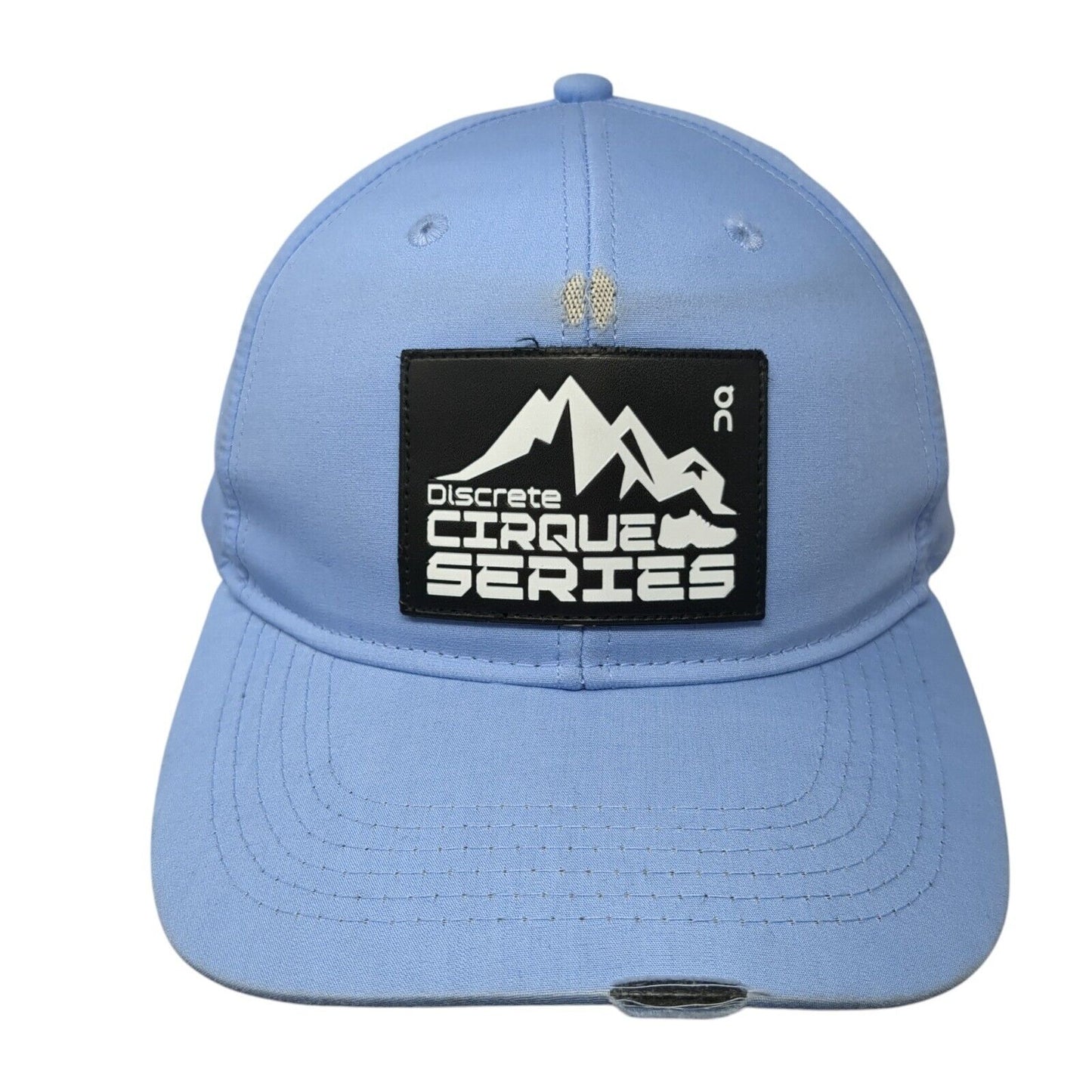 Discrete Cirque Series Patch Snapback Hat Blue One Size Adjustable