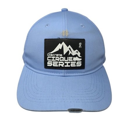 Discrete Cirque Series Patch Snapback Hat Blue One Size Adjustable