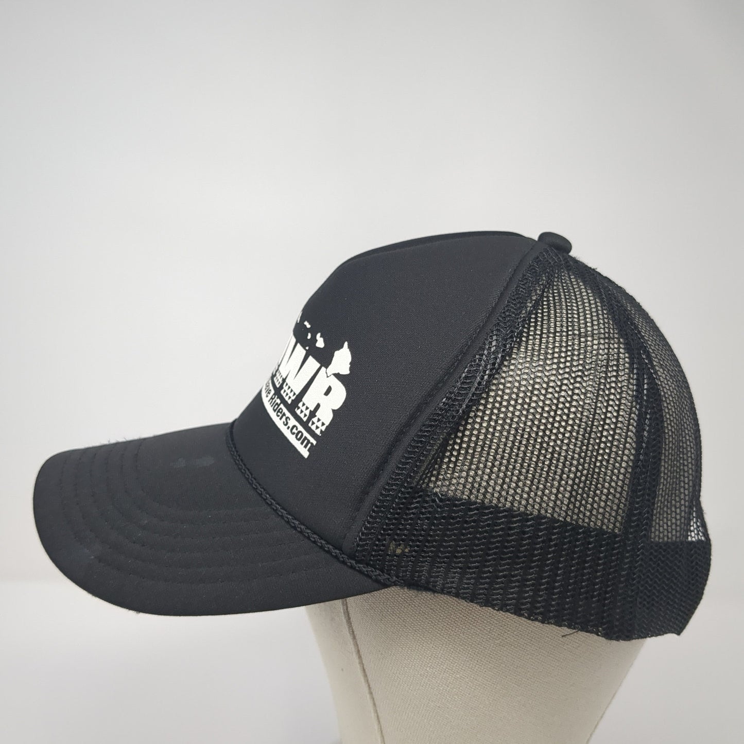 MWR Maui Wave Riders Snapback Trucker Hat Black One Size Mesh Back