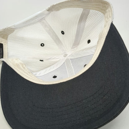OTTO Trucker Hat Black White One Size C&B Trailers Logo Mesh Snapback 2-Tone