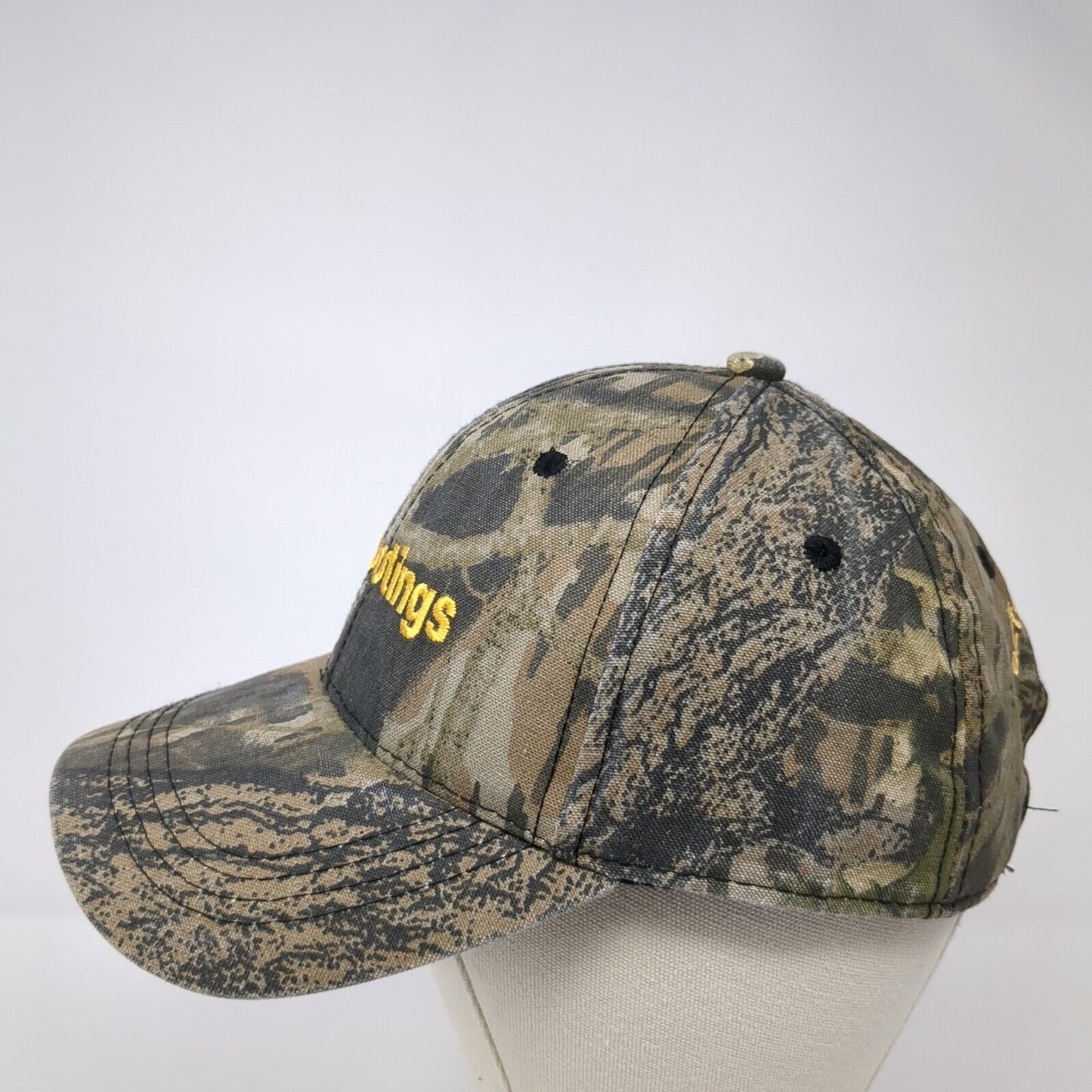 EZ Footings Adult Strapback Hat Camouflage OS Adjustable Embroidered Outdoor Cap