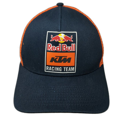 Red Bull KTM Racing Team Trucker Hat Blue Orange One Size Snapback Mesh Back