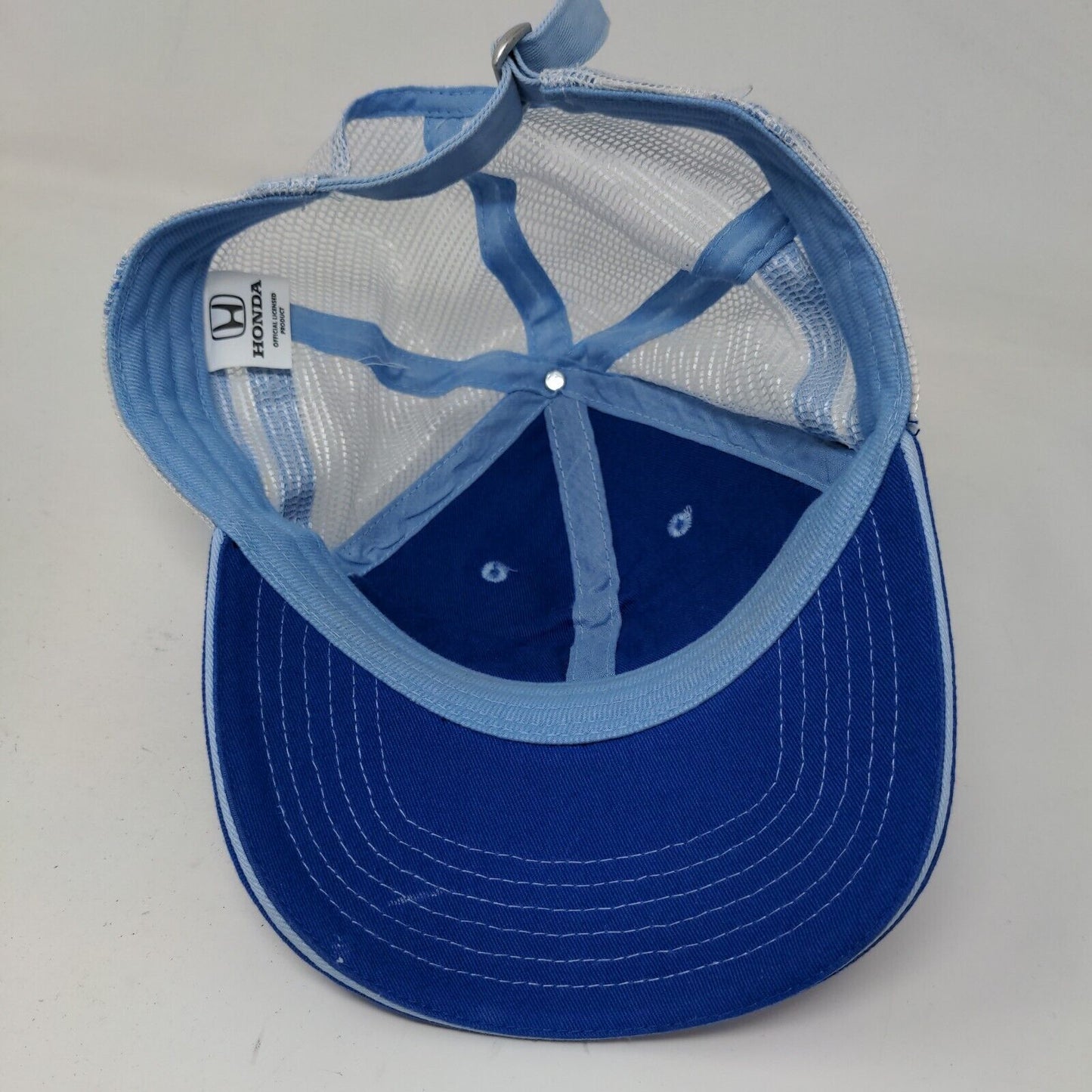 Honda Men's Slideback Mesh Back Hat Blue Embroiderd Logo Official