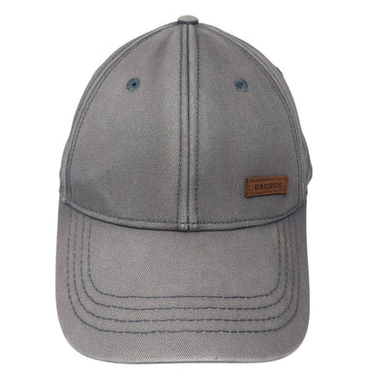Cacuss Slideback Baseball Cap Gray One Size Adjustable 6 Panel Cotton