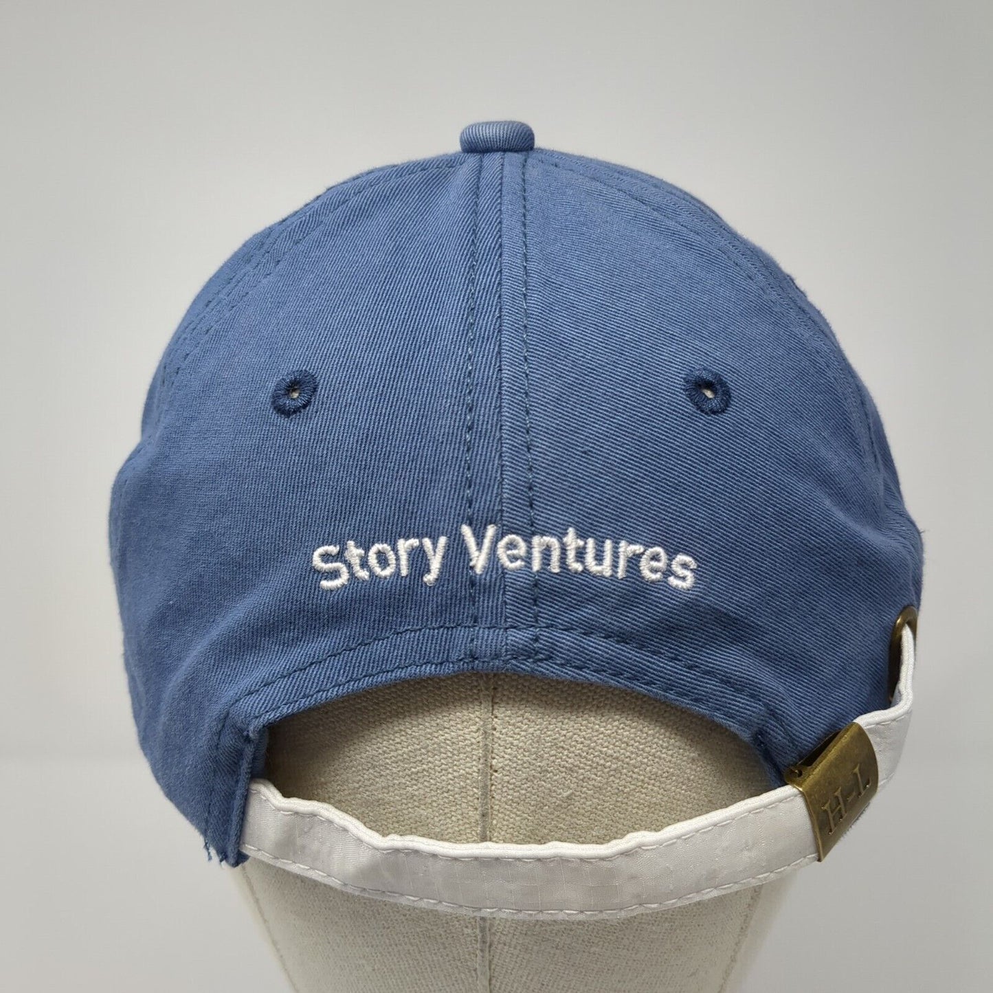 Story Ventures Slideback Hat Blue One Size Adjustable Embroidered Harding Lane