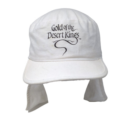 Gold of the Desert Kings Slideback Hat White One Size Neck Flap Crowd