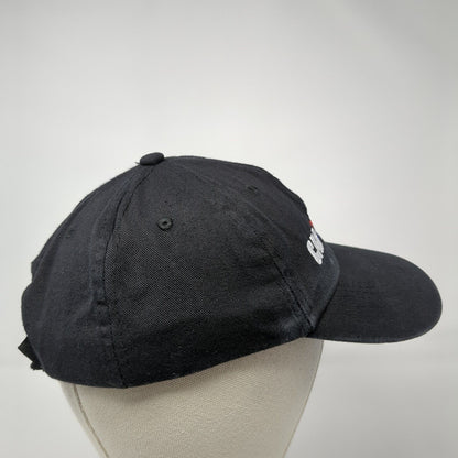 Car And Driver Strapback Hat Black One Size Adjustable Embroidered Vented Holes