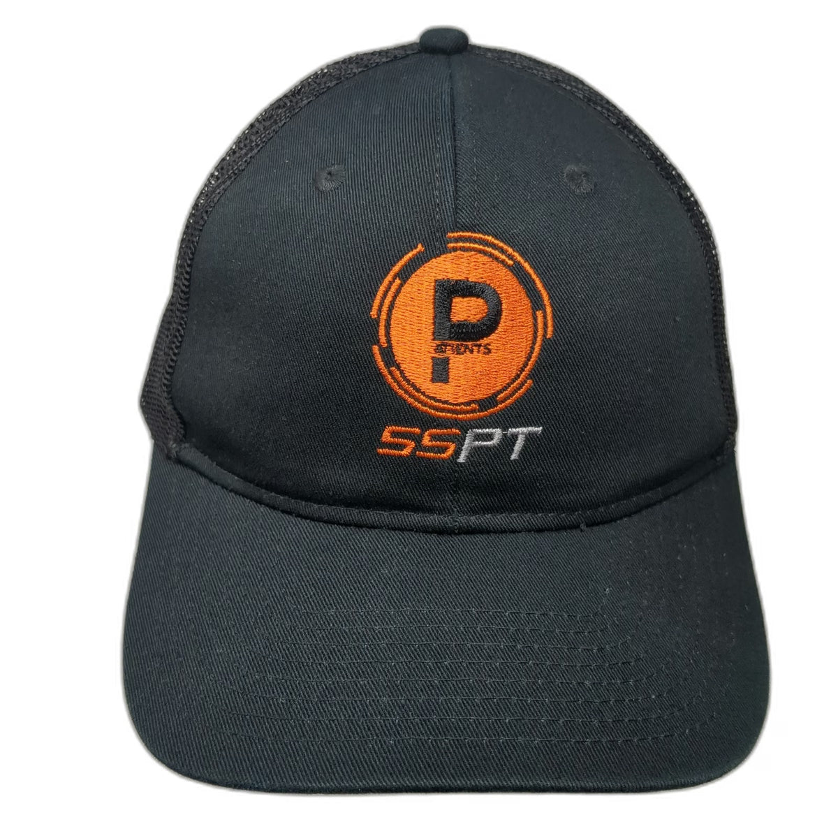 Port Authority Trucker Hat Black One Size SSPT Agents P Logo Snapback Mesh Hat