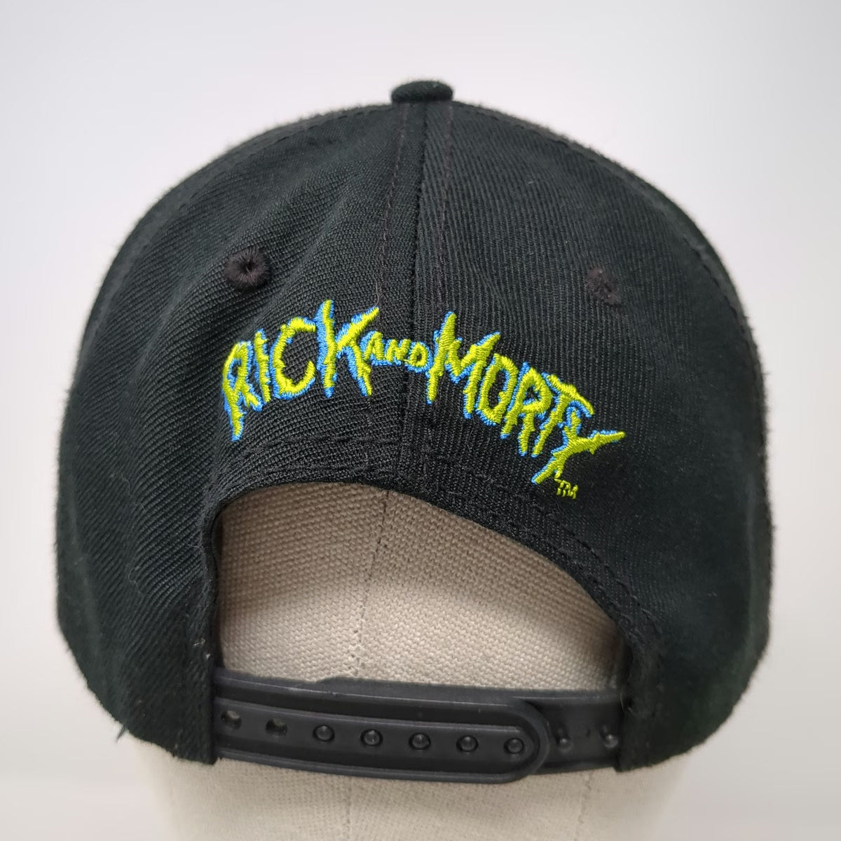 Rick and Morty 5 Panel Black Hat One Size Snapback Space Cruiser Green Visor
