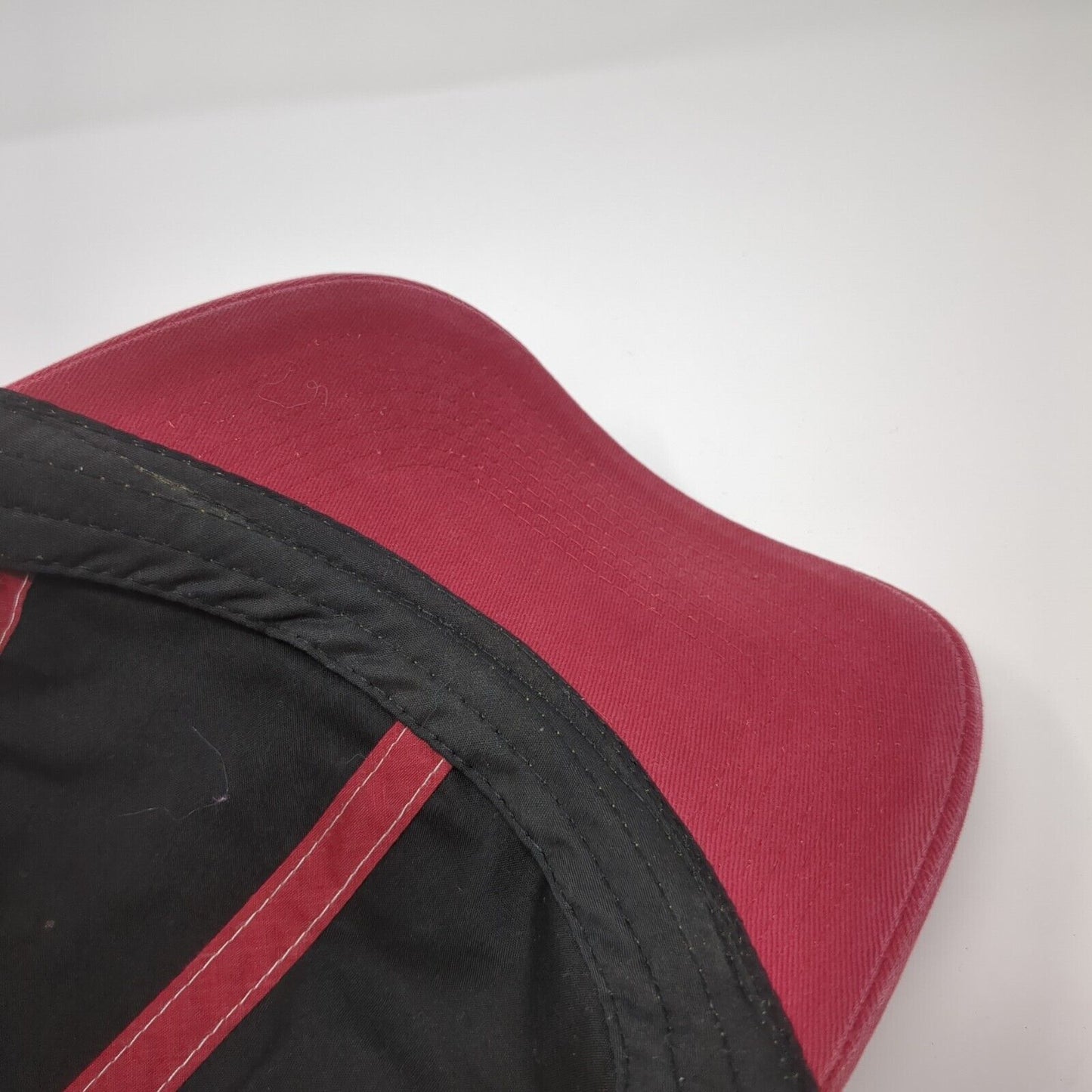 Outdoor Cap Strapback Mesh Back Trucker Hat Red One Size Embroidered Logo