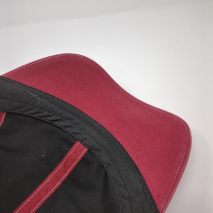 Outdoor Cap Strapback Mesh Back Trucker Hat Red One Size Embroidered Logo