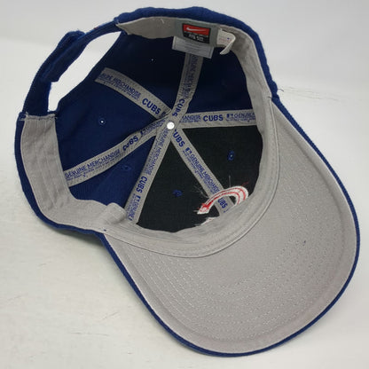 Chicago Cubs MLB Nike Baseball Cap Blue One Size Strapback Gray Underbrim