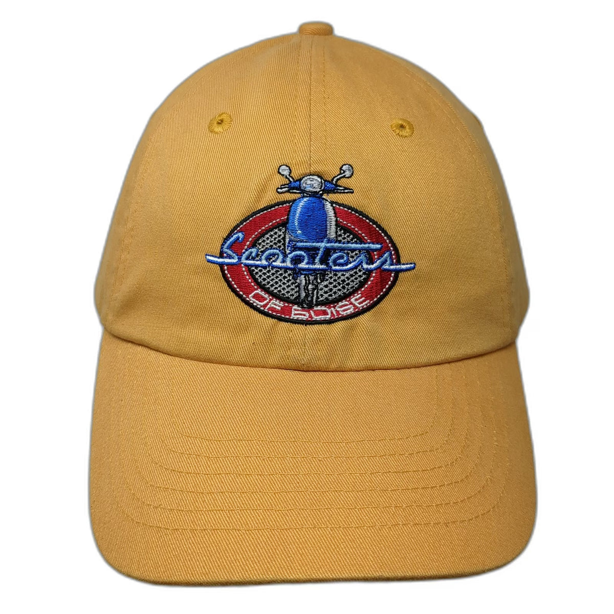 HeadShot Baseball Cap Yellow One Size Embroidered Scooter Boise Slideback Hat