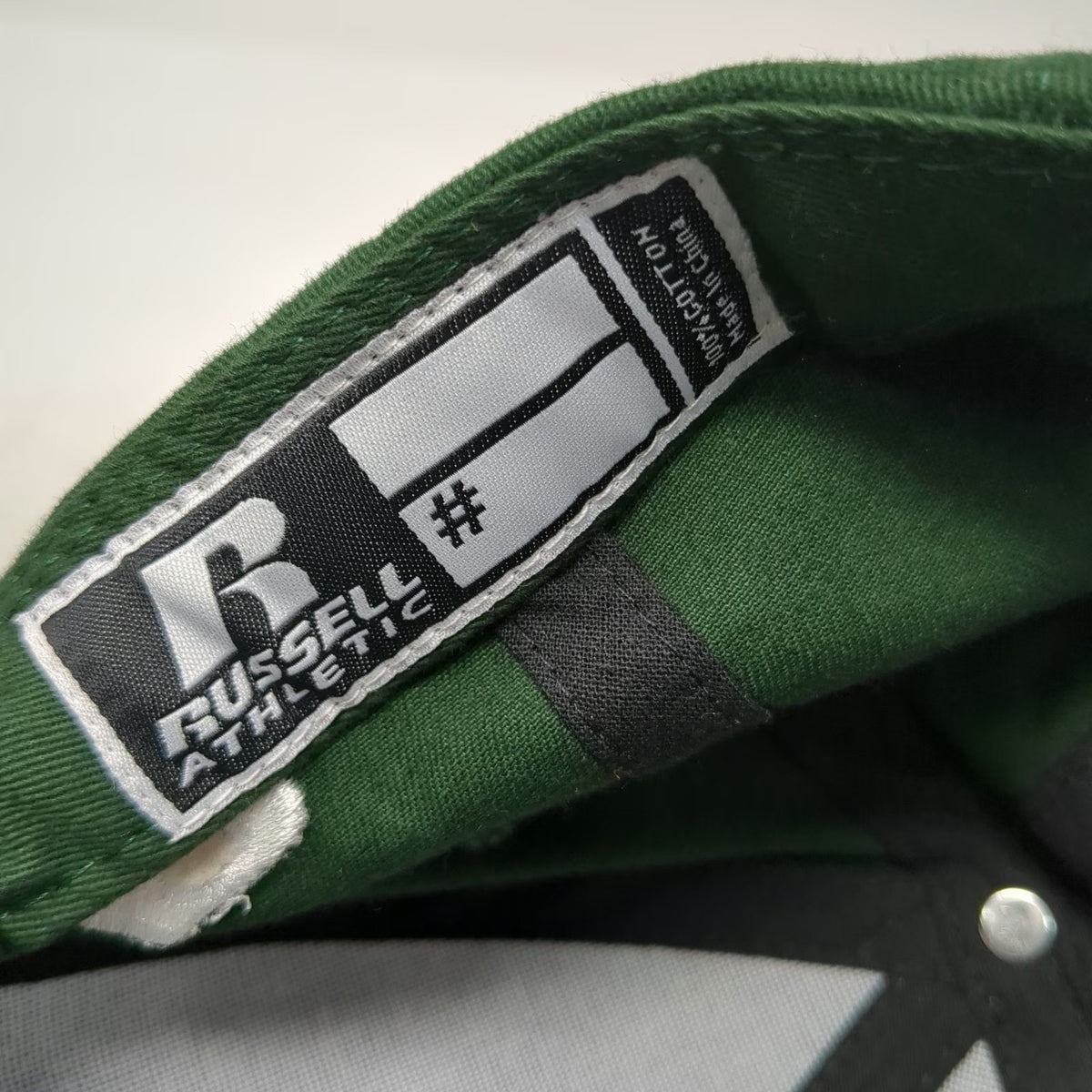 Russell Athletic Baseball Cap Green One Size Donnelley Sports Strapback Hat
