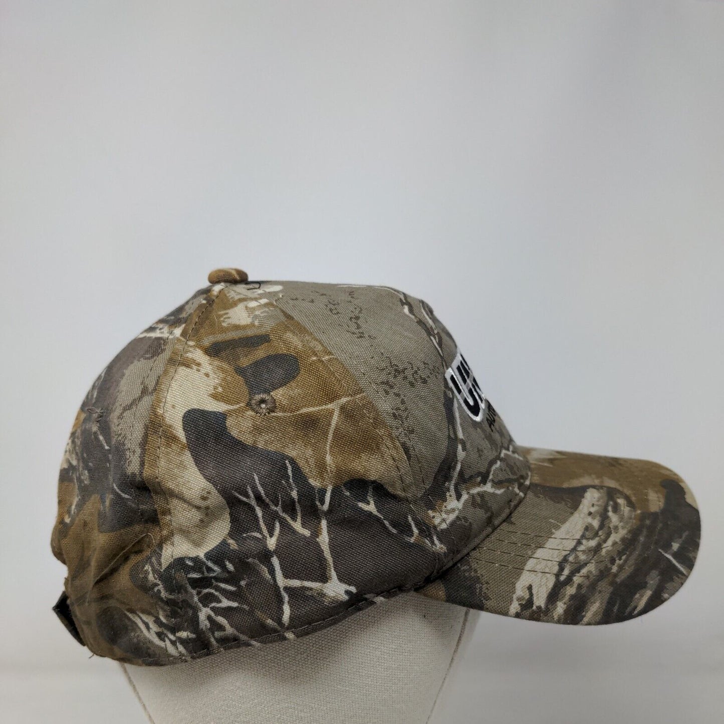 Union Auto Parts Strapback Hat Camouflage OSFM Embroidered 6 Panel Outdoor Cap