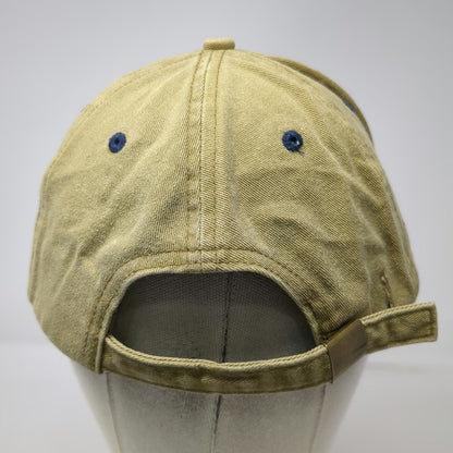 Panalboa Baseball Cap Beige Blue One Size Panama Canal Est 1914 Adjustable Hat