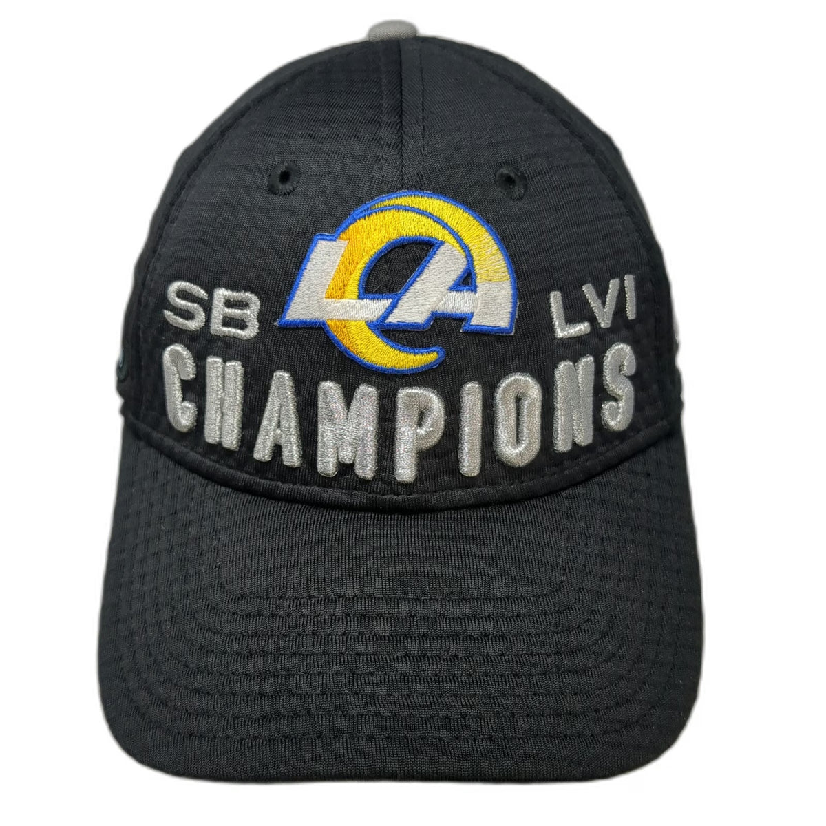 Los Angeles Rams NFL New Era Snapback Black One Size Super Bowl LVI Champion Hat