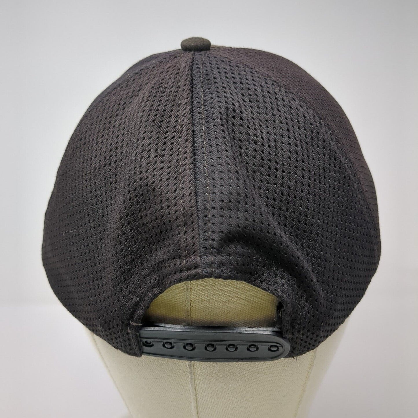 Unbranded Snapback Mesh Back Hat Black One Size Adjustable Solid Blank