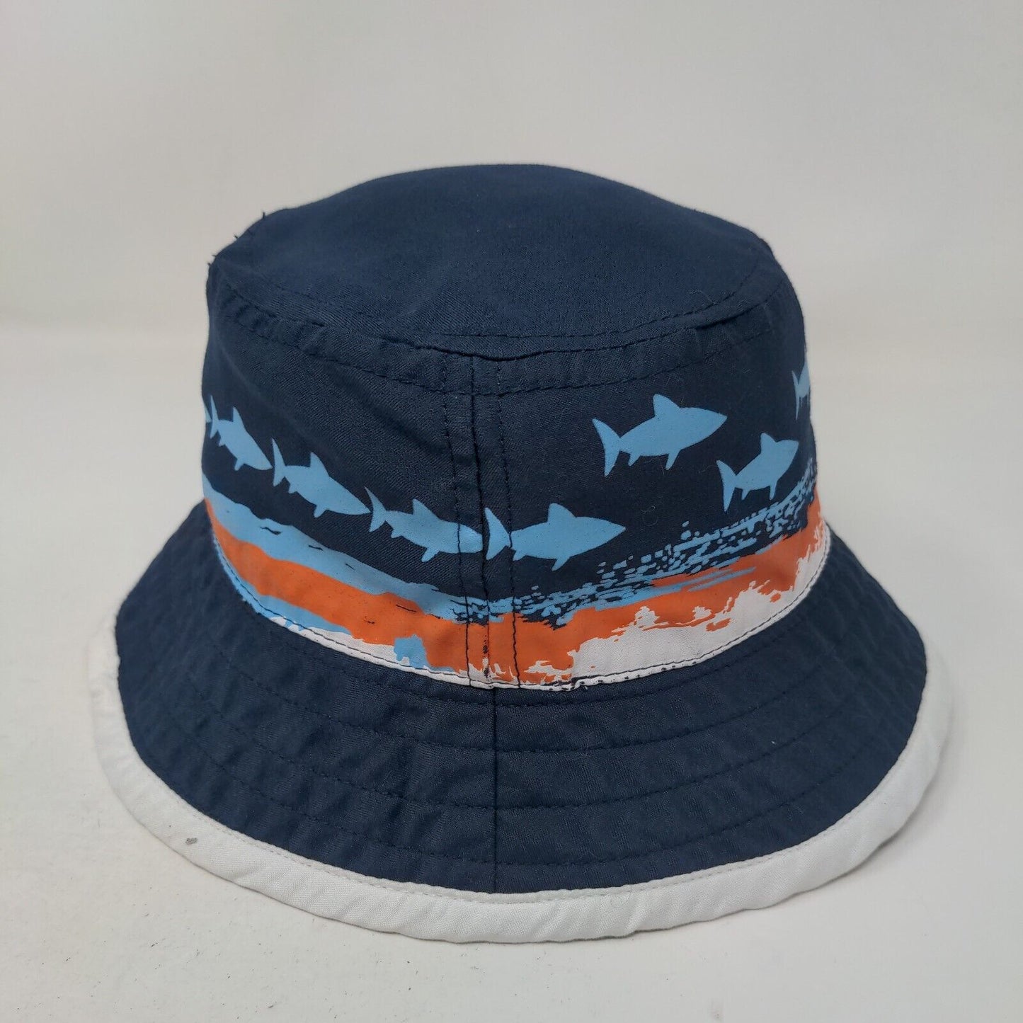 Shark Print Bucket Hat Blue 3-6M Koala Kids Sun Hat Outdoor