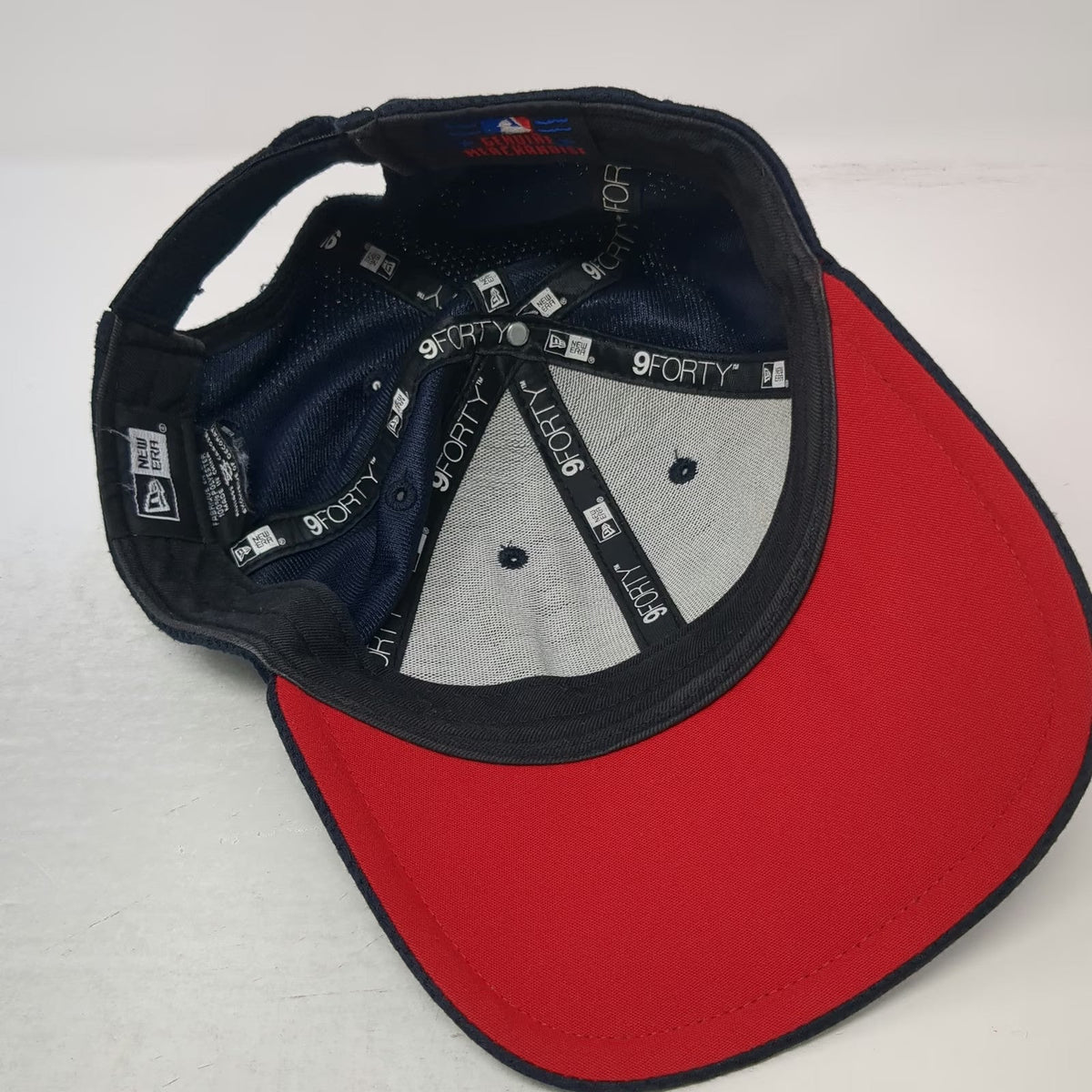 Boston Red Sox MLB New Era Blue Baseball Cap One Size 9FORTY Strapback Hat Logo