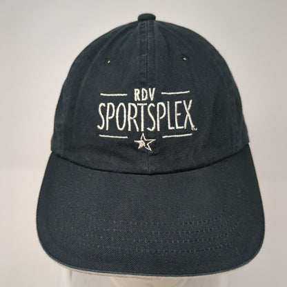 RDV Sportsplex Slideback Hat Black One Size Solid Adjustable Sportsman