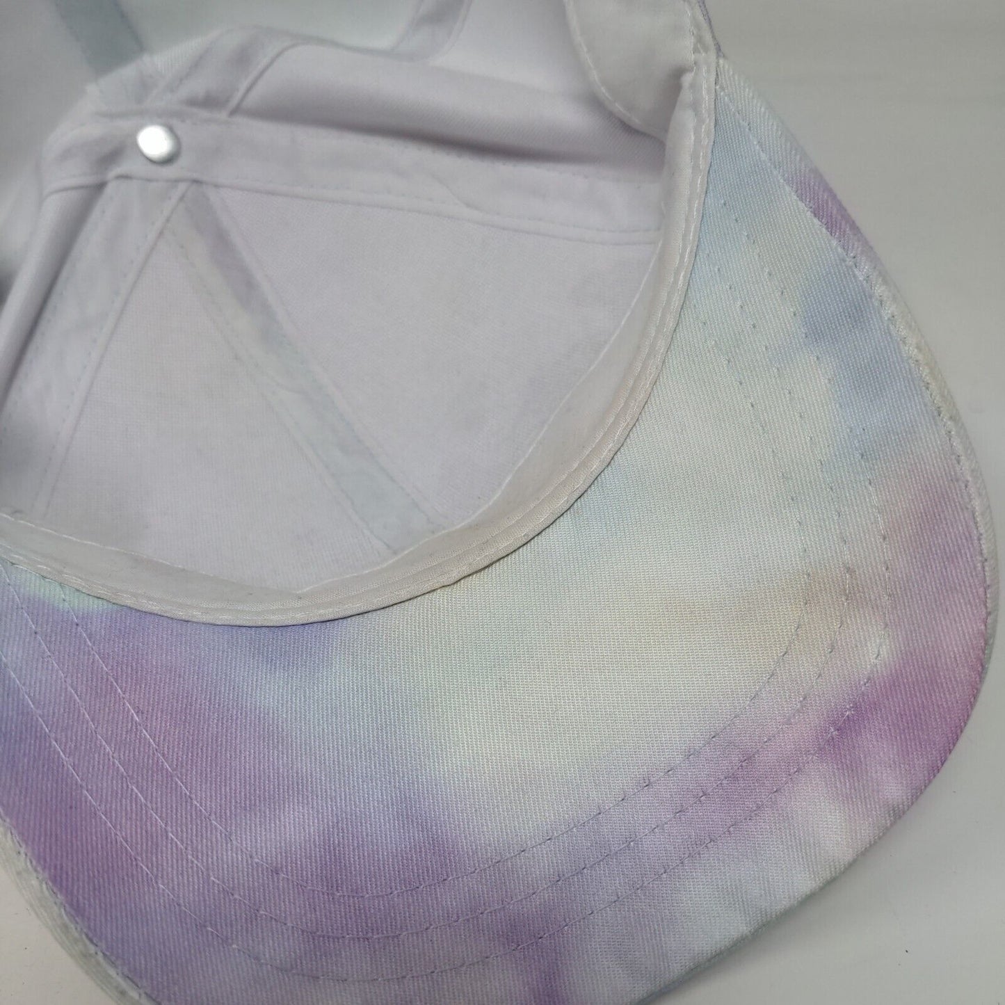 Disney Stitch Strapback Hat Multicolor OSFM Tie Dye Adjustable 6 Panel