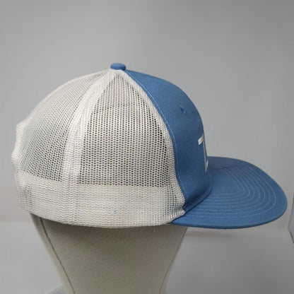 Port Authority Trucker Hat Blue White One Size Embroidered ZOA Logo Snapback