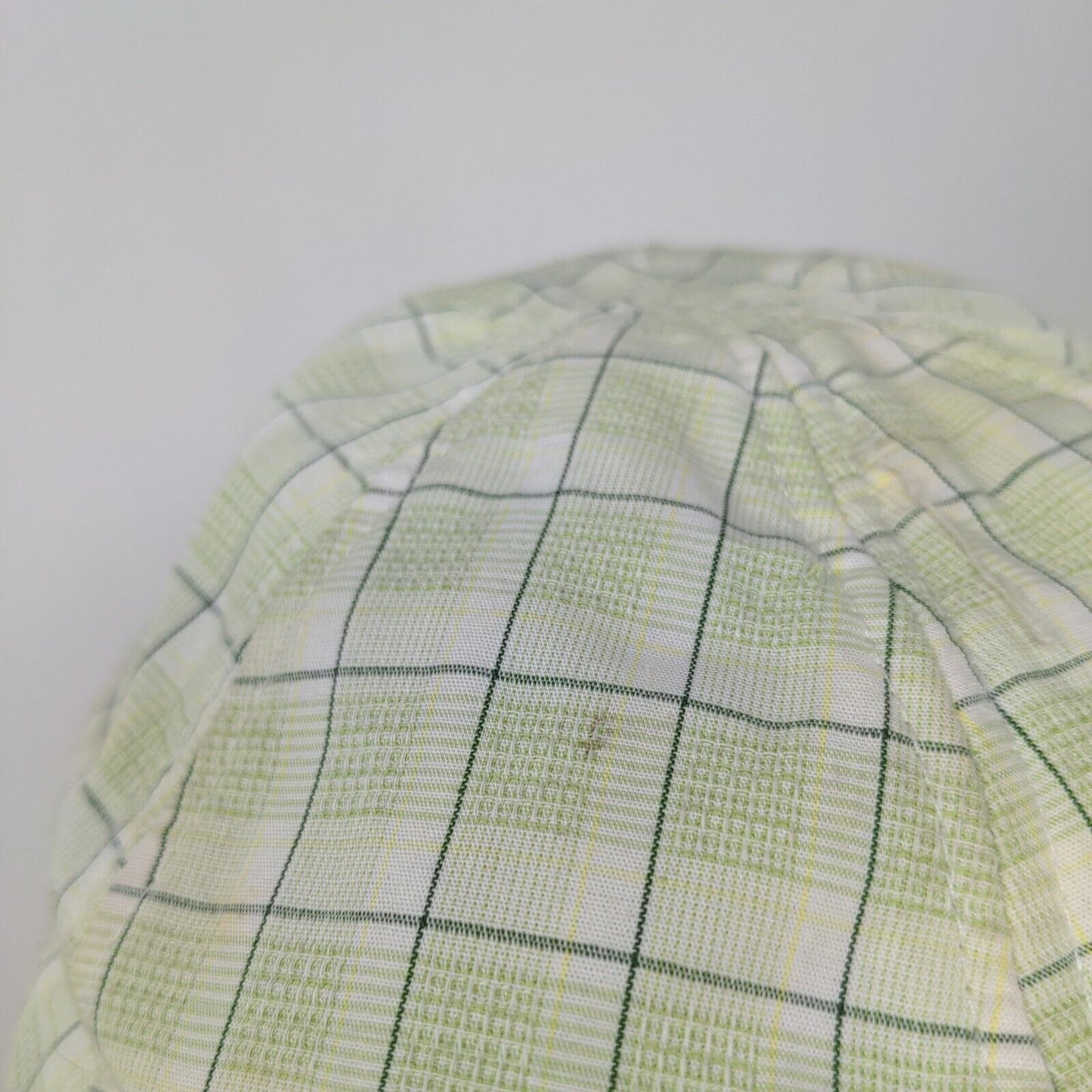 Steeno Men's Cabby Hat Multicolor Check Pattern Size Small Cotton