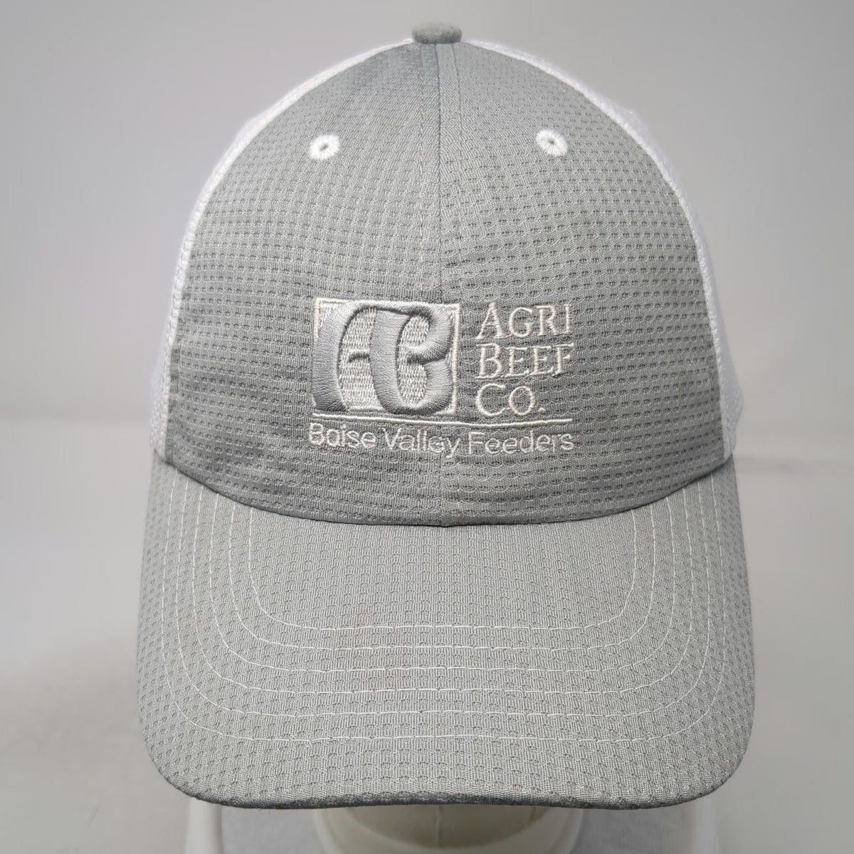 Baseball Cap Gray One Size Agri Beef Co Boise Valley Feeders Corporate Mesh Hat