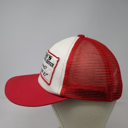 Spirit Trucker Hat Red White One Size Snapback Novelty Dick's Morning Wood Gag