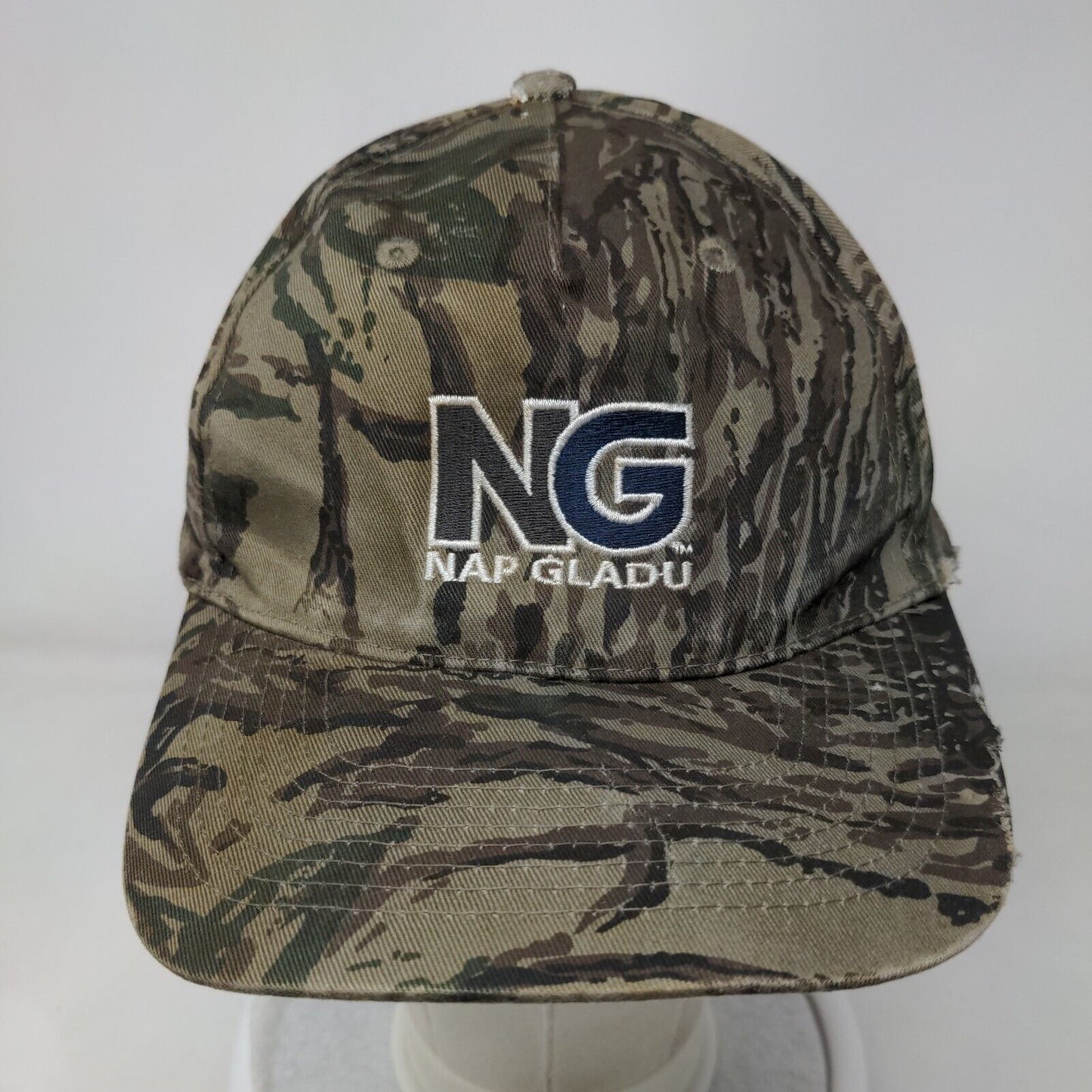 Nap Gladu Snapback Hat Camouflage One Size Adjustable Embroidered Vented Holes