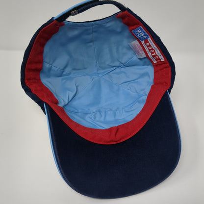 USA Roots 2002 Winter Olympic Games Strapback Hat Blue One Size Lined