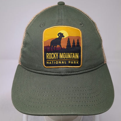 H3 Headwear Rocky Mountain National Park Green Trucker Hat One Size Snapback