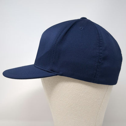 Sport-Tek Baseball Cap Blue M Flexfit Emerald Landscape Logo Embroidered Hat